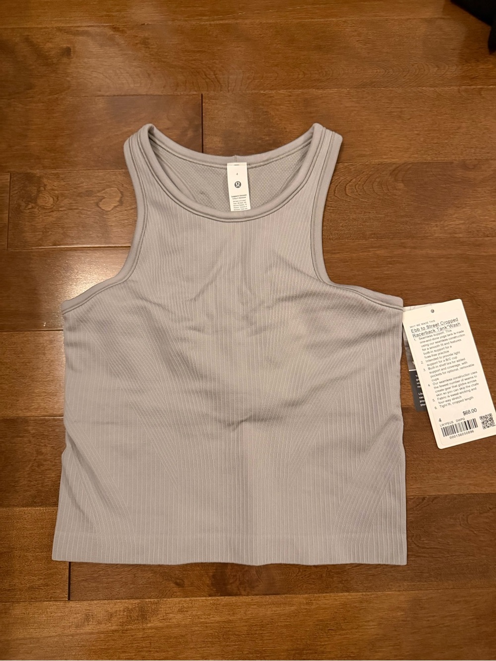 Lululemon Ebb to Street Cropped Racerback Tank